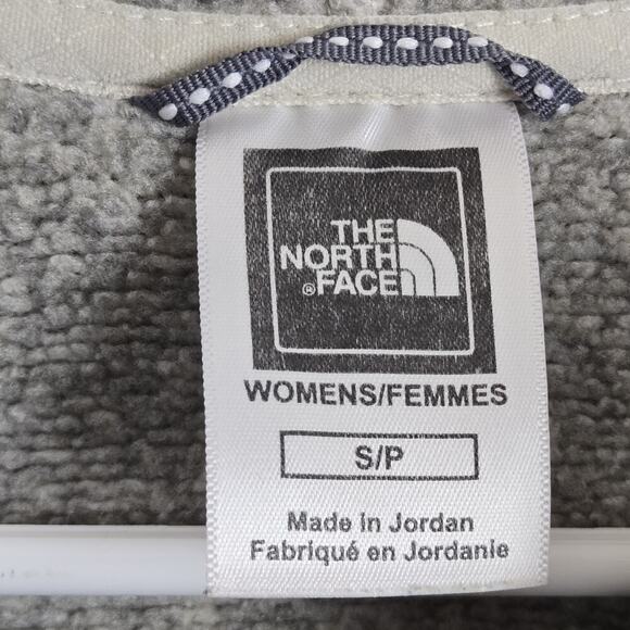 The North Face Grey Crescent Sunshine Fleece Womens Size S Small Pullover Hoodie - Picture 3 of 7